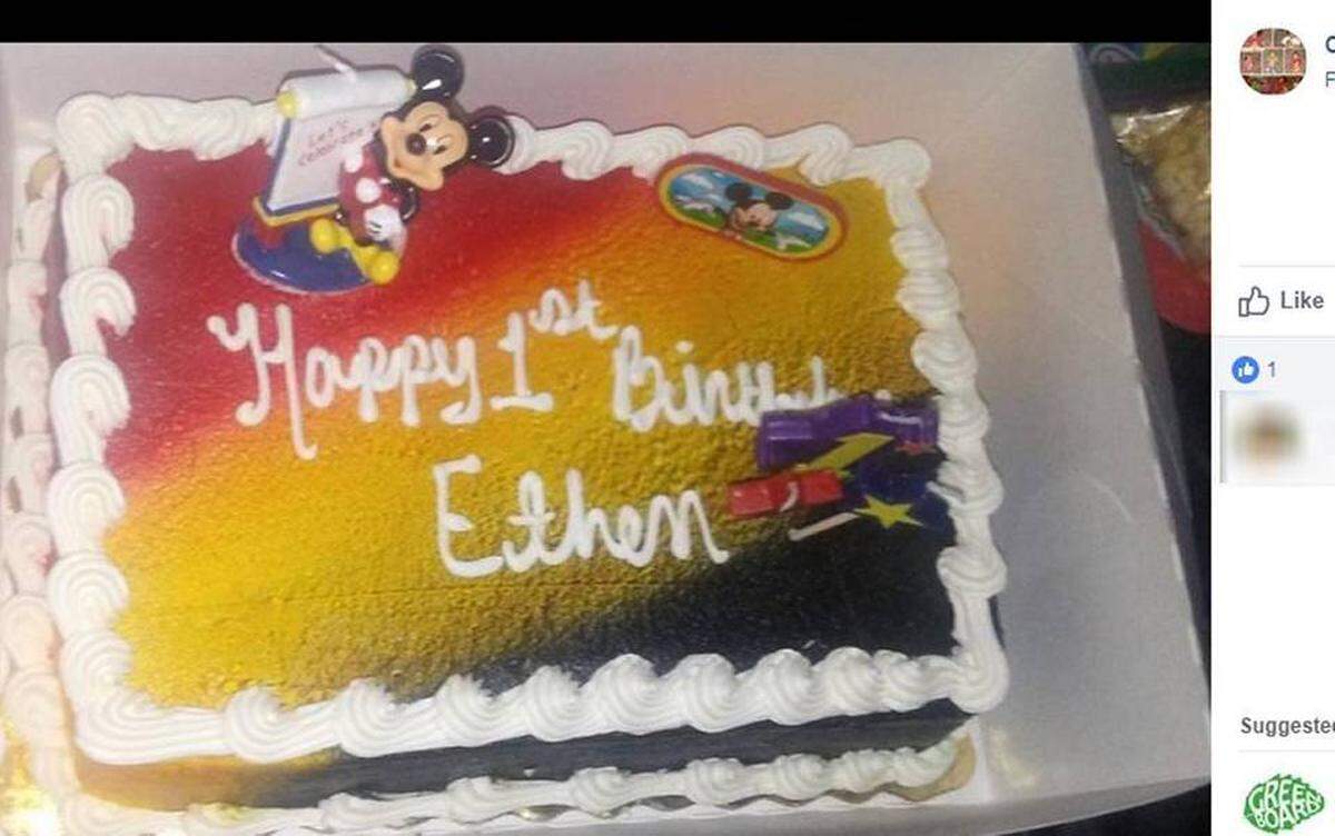 A cake marks the occasion of Ethan Coley's first birthday. It would be his last.