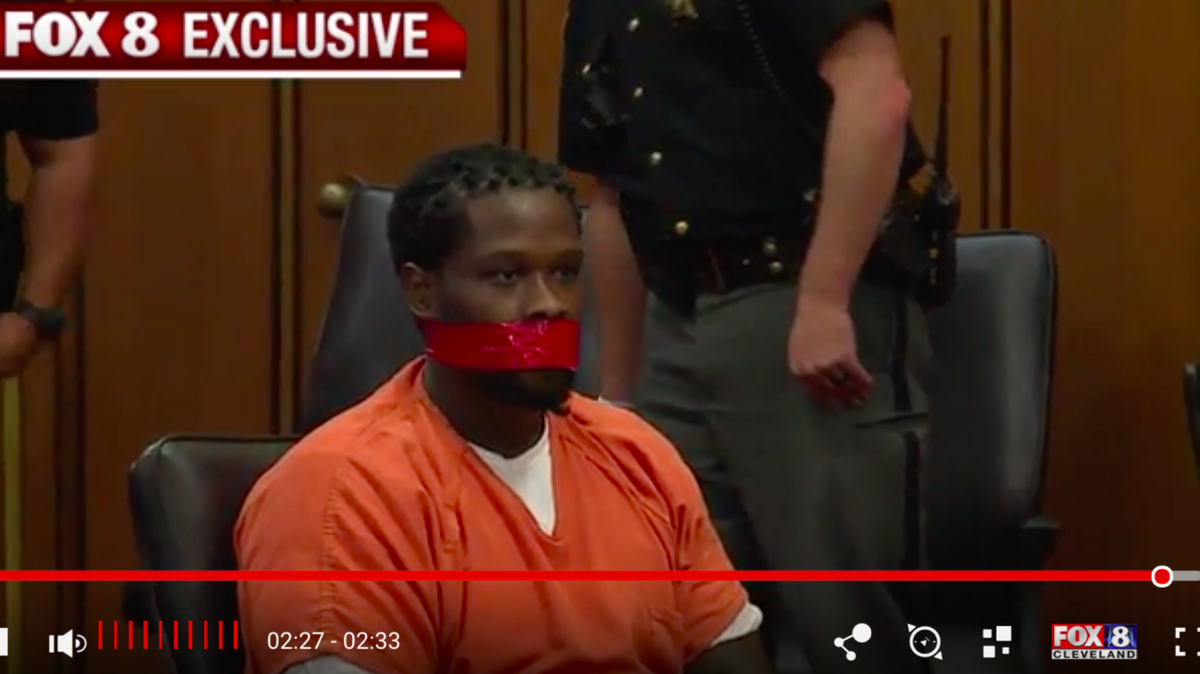 An Ohio judge ordered a man accused of robbery to have his mouth taped shut during his sentencing. The judge grew annoyed with Franklyn Williams speaking at the same time as him. Williams was sentenced to 24 years.