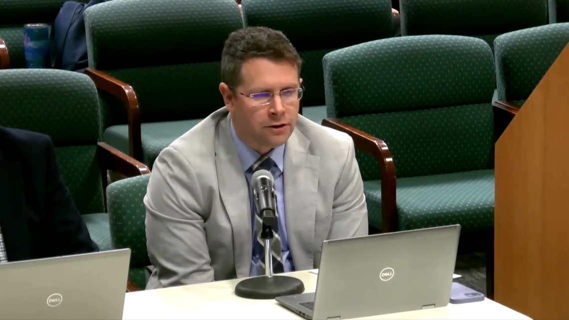 Louis Trombetta, seen during the Nov. 7, 2024 meeting of the Florida Gaming Commission, announced his resignation as the Commission’s executive director a few days later. He took a job with FanDuel.