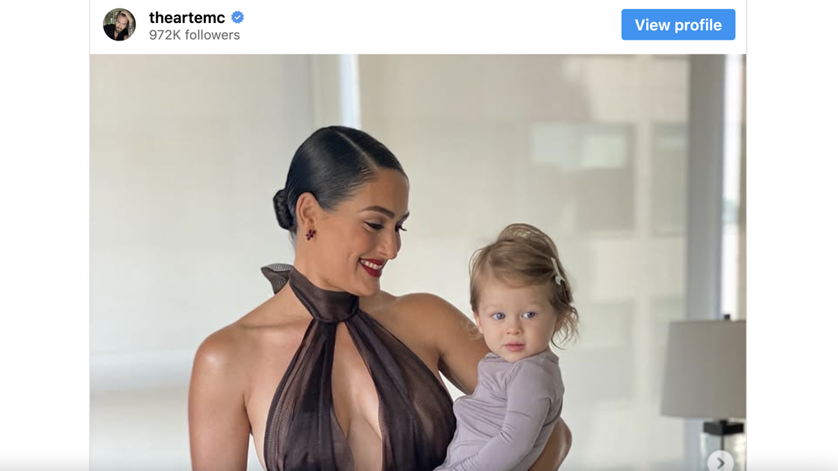 Nikki Garcia with her son Matteo.