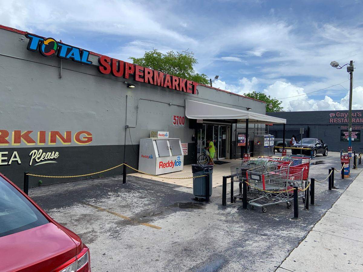 The front of Total Supermarket, previously known as Zubi Supermarket.