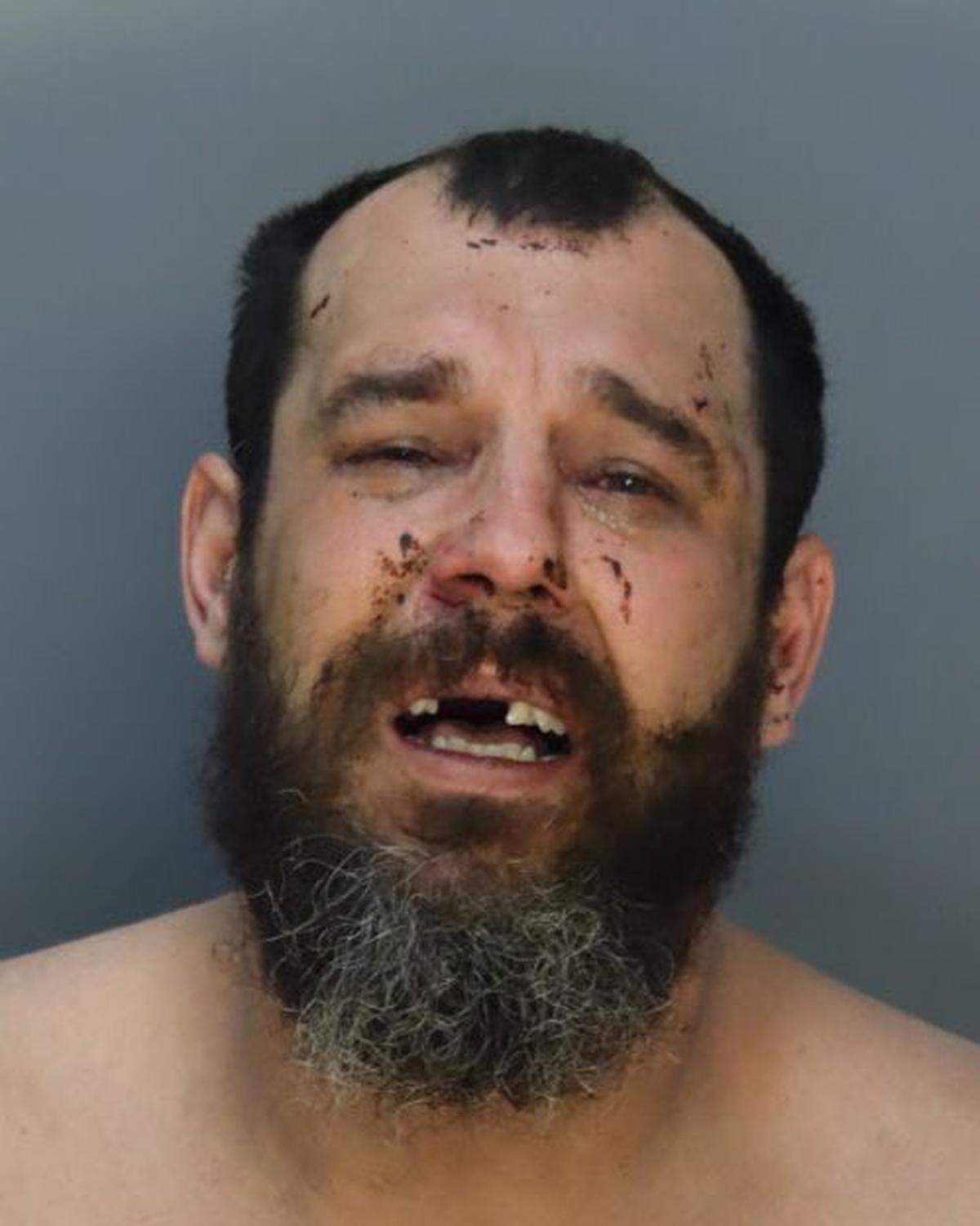 Kevin Prater, a 42-year-old South Miami man, collapsed in court Thursday after receiving a 30-year sentence on a slew of charges involving assaulting officers.