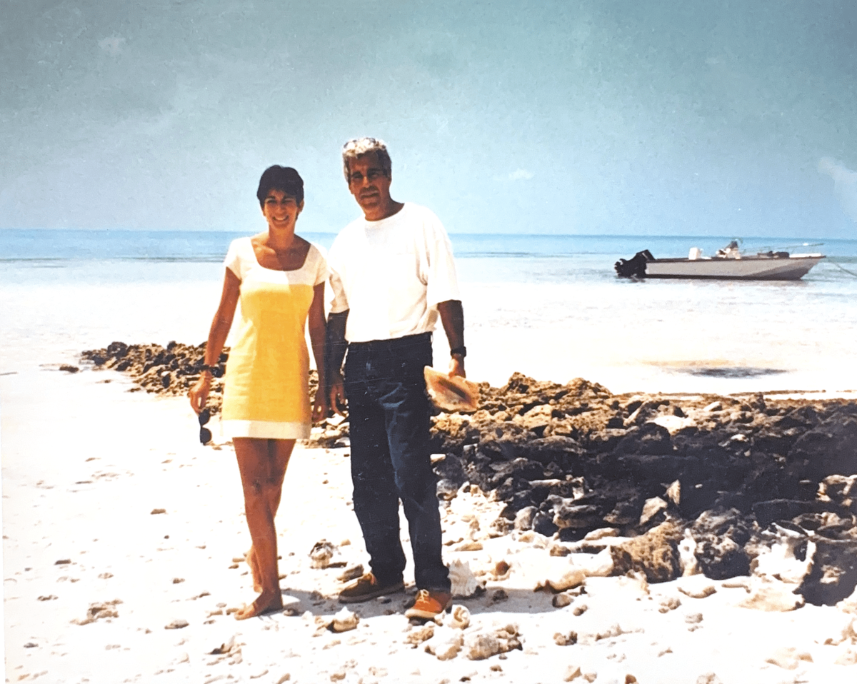 An undated photo of Ghislaine Maxwell (L) and Jeffrey Epstein (R) released by the U.S. Justice Department.