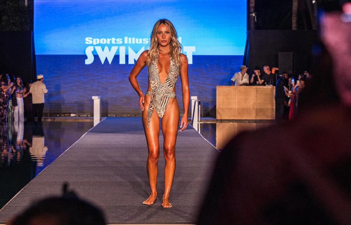 Model Alix Earle walks the Sports Illustrated Swimsuit Runway 2025 Show at the W South Beach, in Miami Beach, on Saturday May 31, 2025.