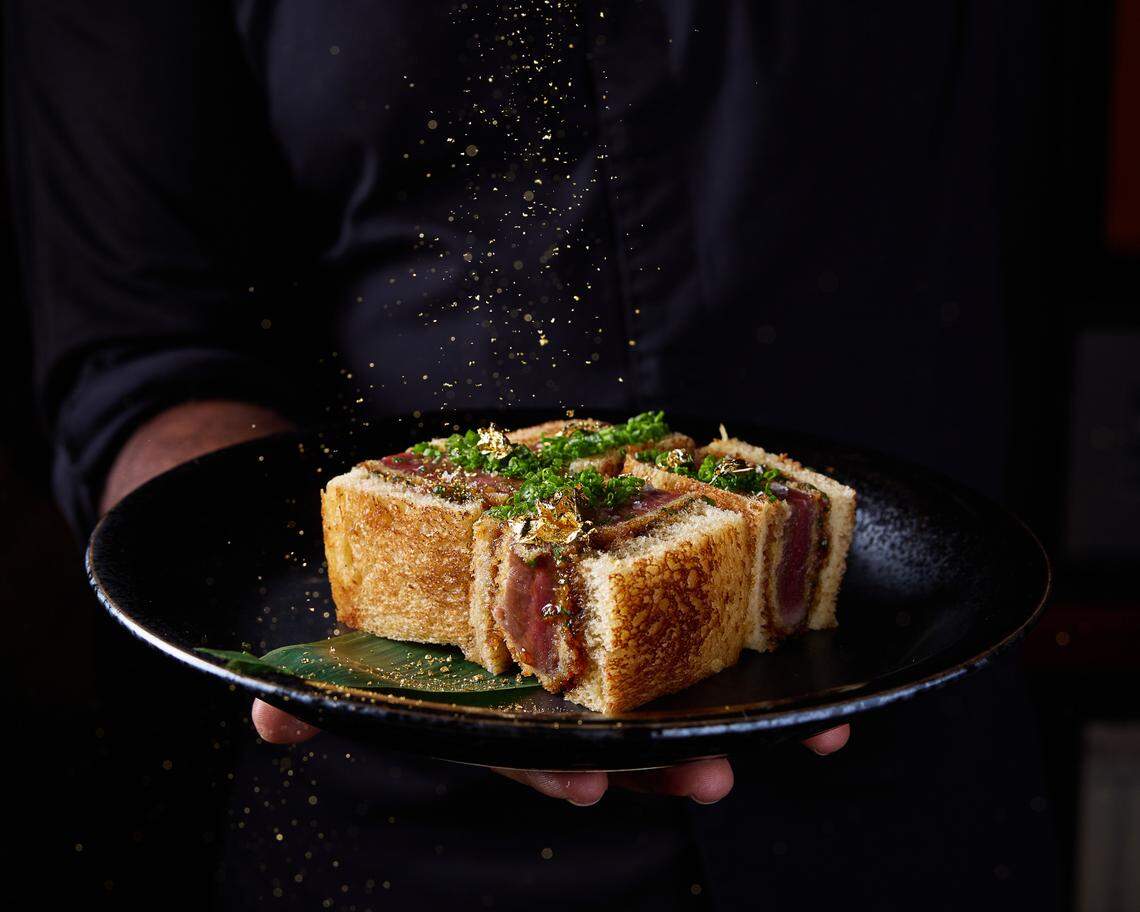 The wagyu katsu at Japón at The Setai.