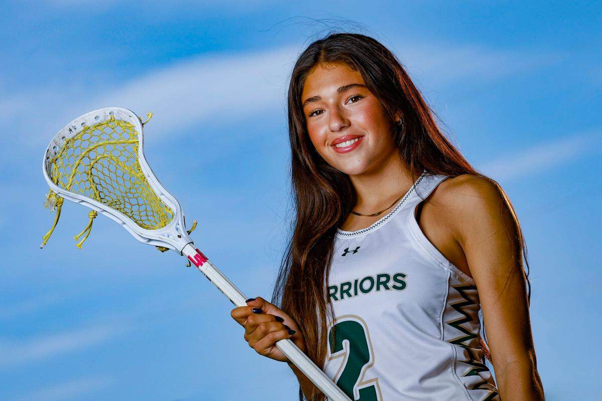 Westminster Christian’s girl’s lacrosse athlete Kiera Vanegas is the Miami Herald’s Miami-Dade County Player of the Year. Photographed in Miami, Florida on Thursday, May 22, 2025.
