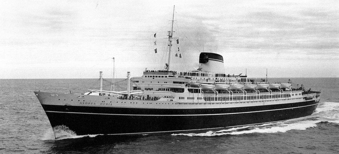 The Andrea Doria was “a mid-century modern marvel decorated with specially commissioned art,” according to the Noble Maritime Collection. She was known as “a floating art gallery,” the museum says.