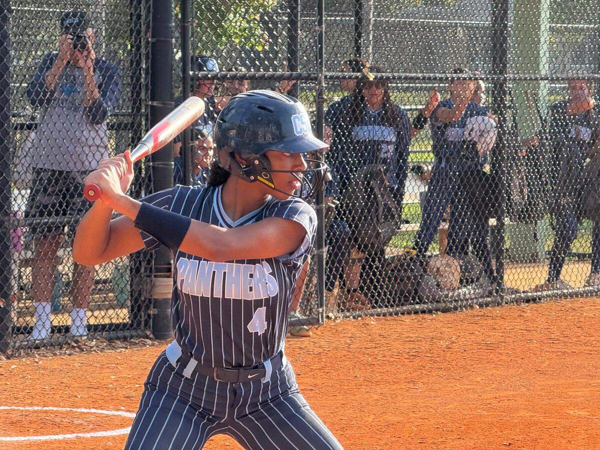 Coral Springs Charter’s Heather Robertson was named BCAA Big 8 tournament MVP after hitting four home runs and driving in 10 runs in three games this week.