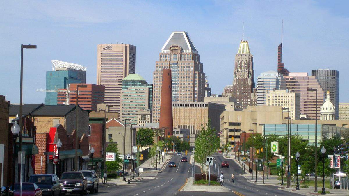 Downtown Baltimore.
