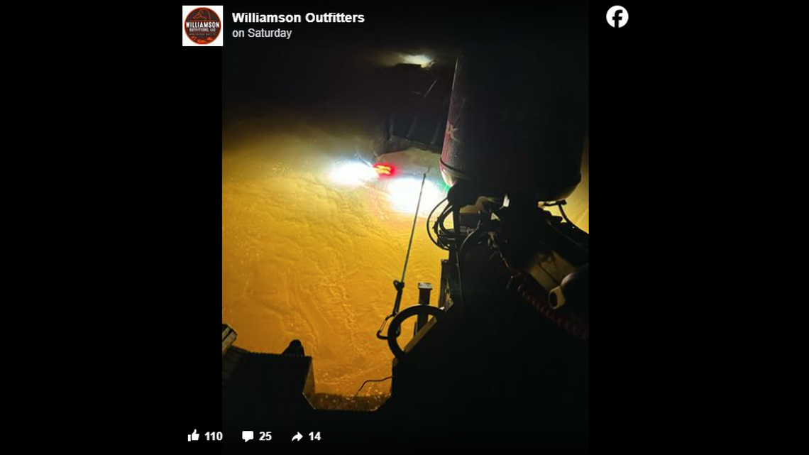 Two boaters were left stranded in the Apalachicola River after their boat capsized, throwing them in the freezing water, Florida rescuers said.