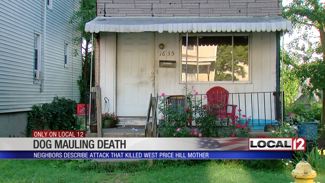 Ohio police say 42-year-old Della Riley died Wednesday after her pit bull fatally mauled her. Police were responding to reports of a woman having a seizure when they found the dog, which they shot and killed.