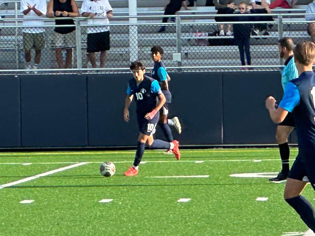 Gulliver’s Nicolas Pineros scored one of the Raiders’ goals in a 2-0 victory over NSU University School on Wednesday in the Region 4-3A championship game.