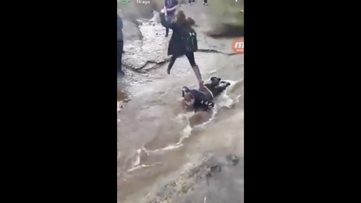 Brett Corbett, who has cerebral palsy, says he was bullied into lying down in a creek in Glace Bay, Nova Scotia, in Canada, by students at Glace Bay High School so a girl could walk on him and not get wet.