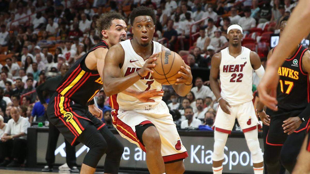 Foto de archivo. El escolta del Heat Kyle Lowry (7) no jugará en el primer partido de la serie ante los 76ers de Filadelfia.