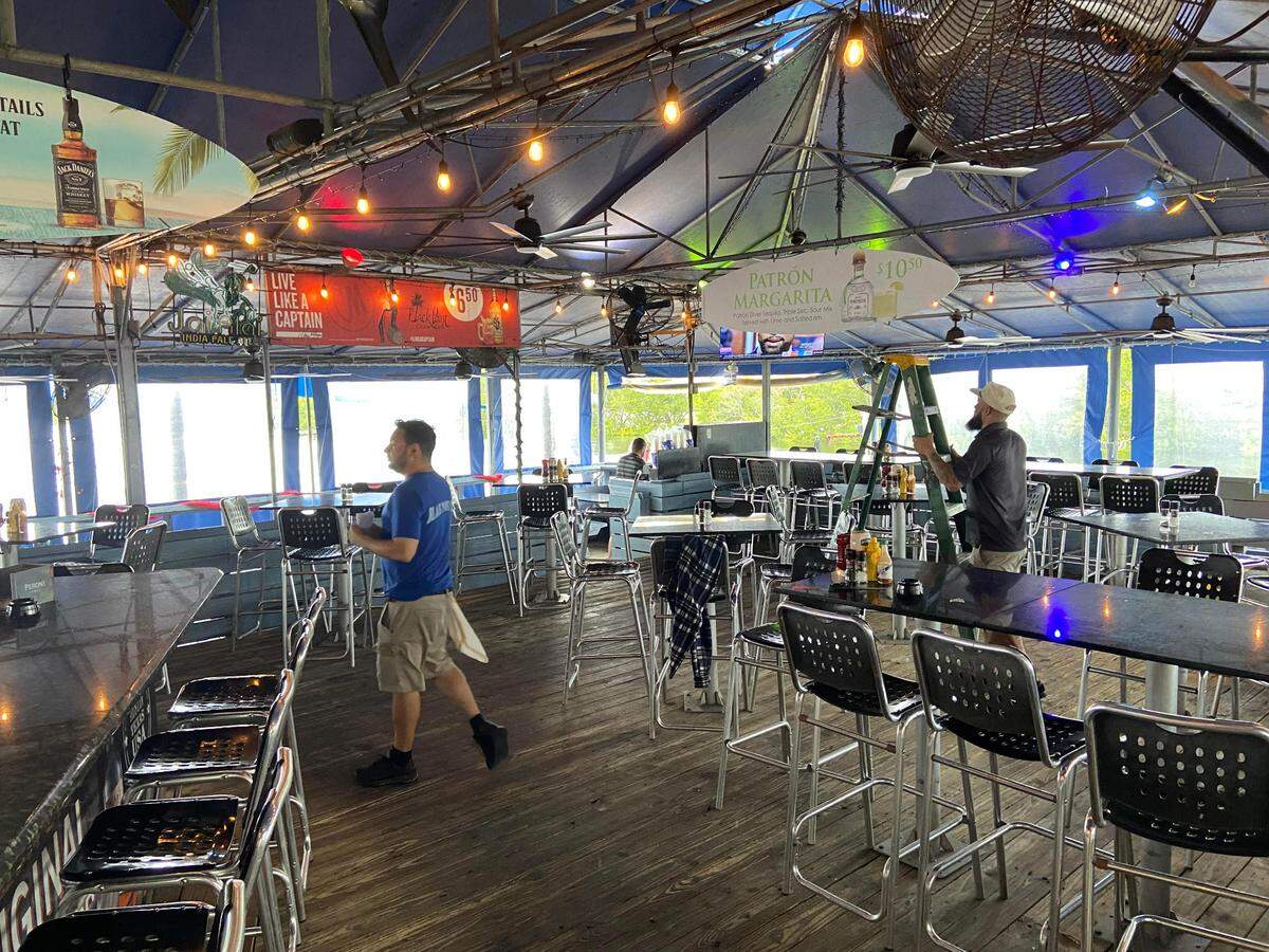 Black Point Ocean Grill at Black Point Marina in Cutler Bay is a place where you might find breaking news reporter David Goodhue ordering fresh fish.