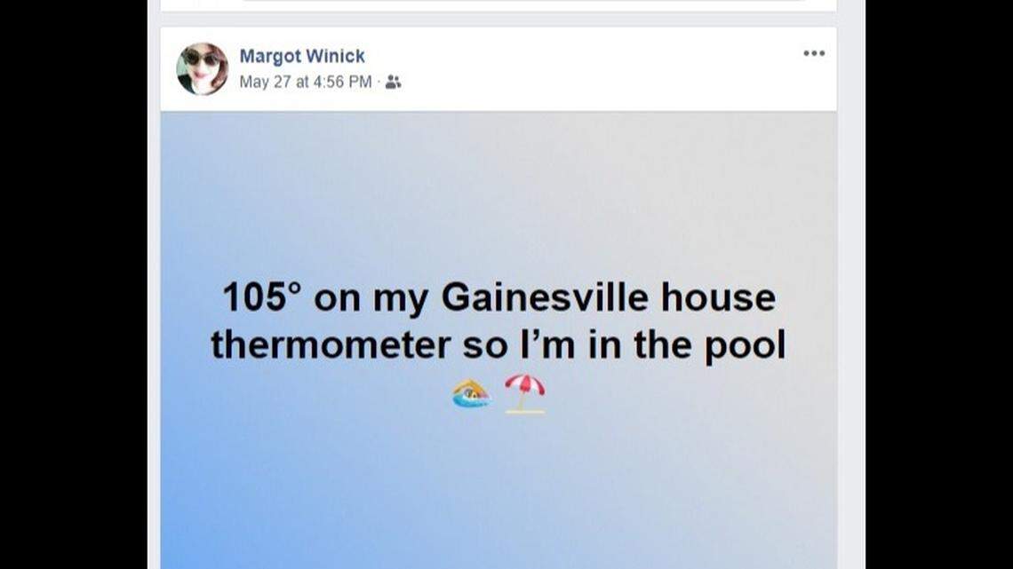 A Facebook user in Gainesville found a solution for Florida’s recent heat wave on Memorial Day on May 27, 2019. The heat wave is expected to continue into the first days of June.