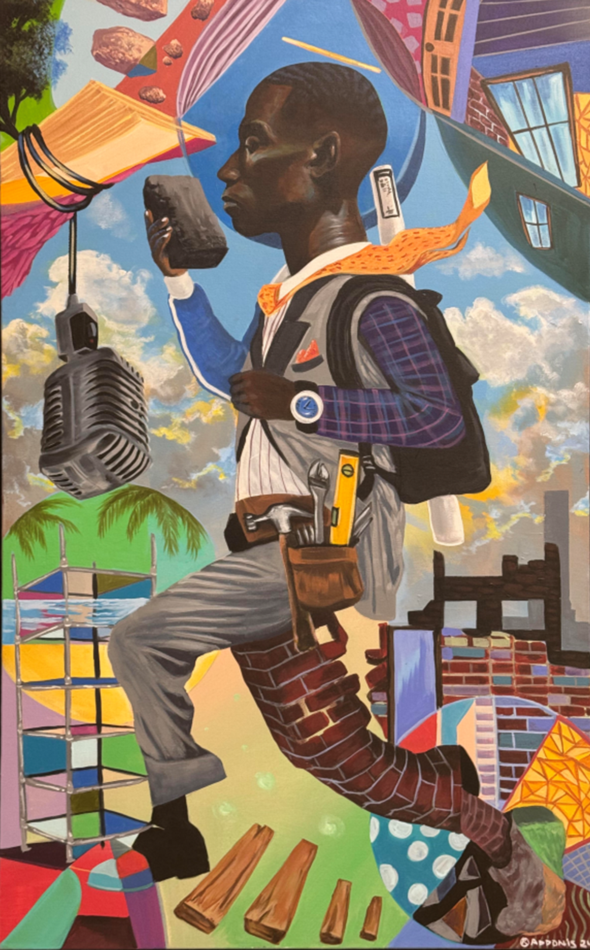 Miami muralist Addonis Parker’s latest exhibit, “Still We Rise: The Art of Addonis Parker,” celebrates Black culture through large-scale murals. It will show at The ARC in Opa-locka through August 30.