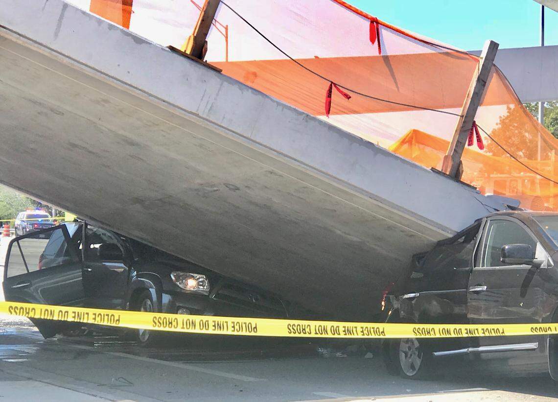 Alexa Duran, 18, was driving her father's Toyota 4Runner, left, the day the FIU bridge collapsed. She was one of six people who died.