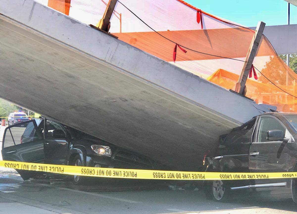 Alexa Duran, 18, was driving her father's Toyota 4Runner, left, the day the FIU bridge collapsed. She was one of six people who died.