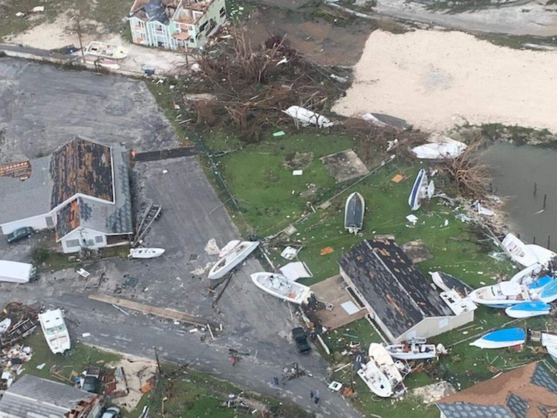 Mike Fernandez, a Coral Gables philanthropist and healthcare executive, flew into the Bahamas by helicopter on Tuesday, Sept. 3, 2019, to drop off relief items in Marsh Harbour after Hurricane Dorian devastated the island.