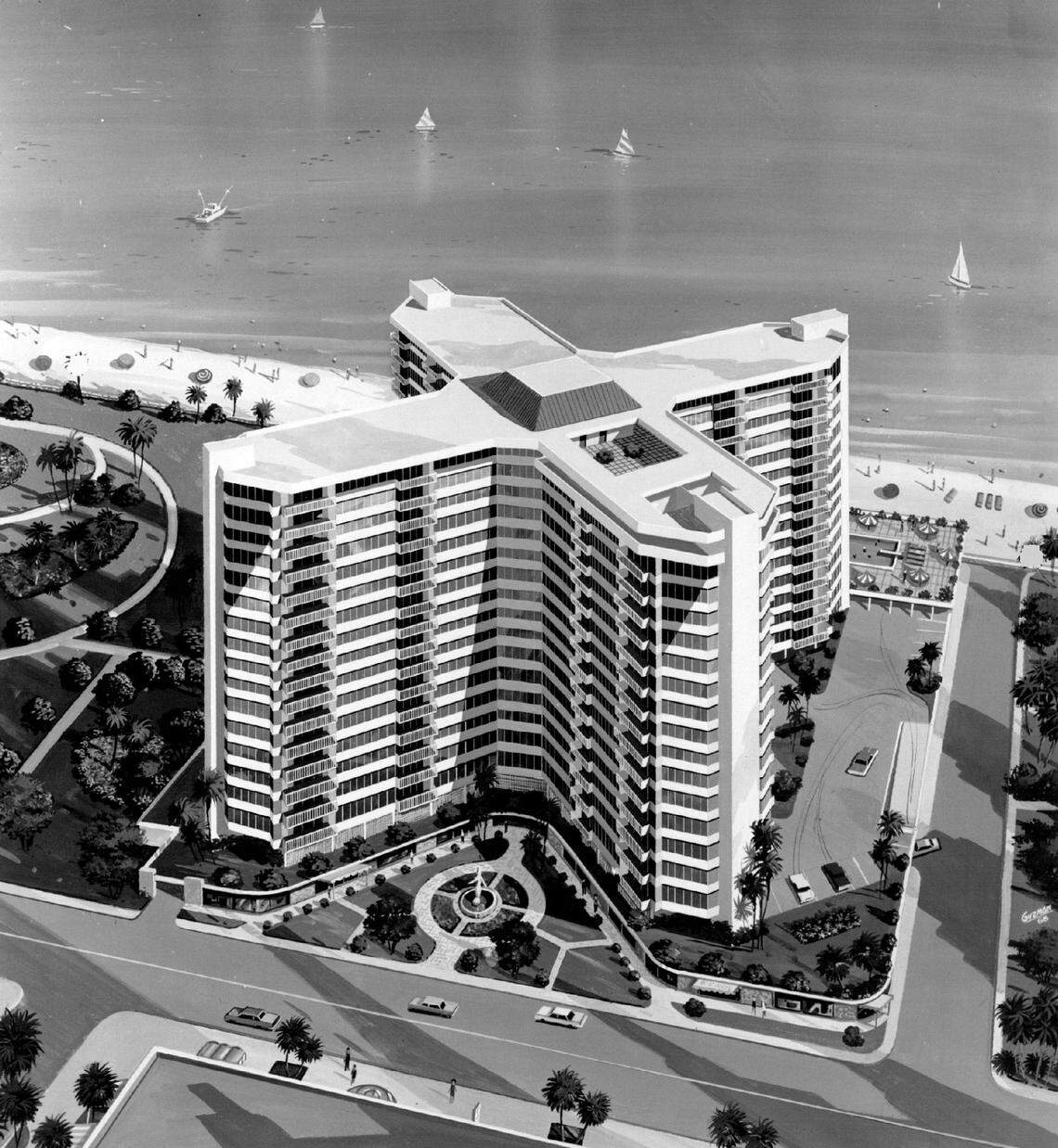 Burleigh House on Collins Avenue in 1969.