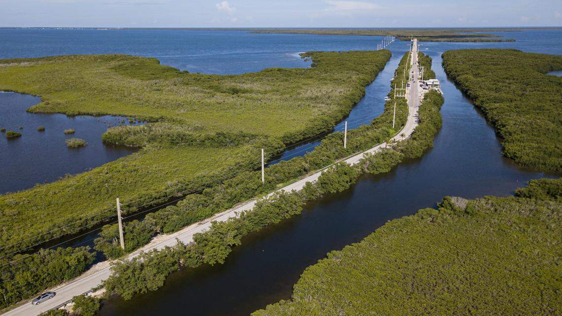 Florida legislators approved $300,000 for safety improvements to Card Sound Road, shown hear in a photo from July 30, 2019.