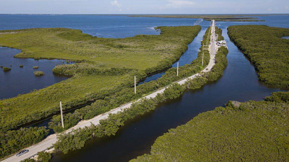 Florida legislators approved $300,000 for safety improvements to Card Sound Road, shown hear in a photo from July 30, 2019.