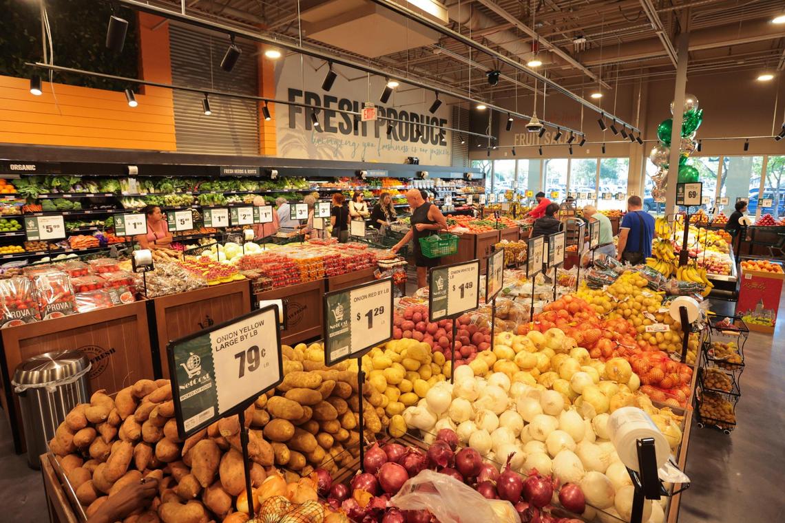 A view of the fresh produce section at NetCost Market in Hollywood, Florida, on Thursday, Dec. 19, 2024.