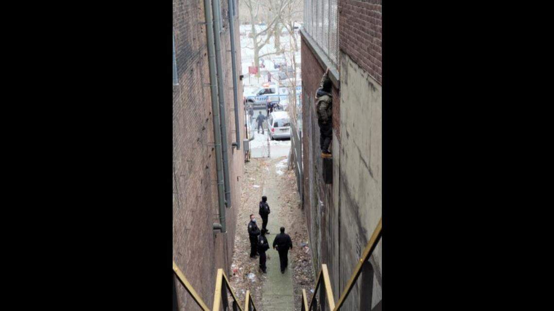 Anthony Pastore, 30, stole 8 pints of Haagen-Dazs ice cream from a New York City store Tuesday, but his getaway left him dangling over an alley, police say.