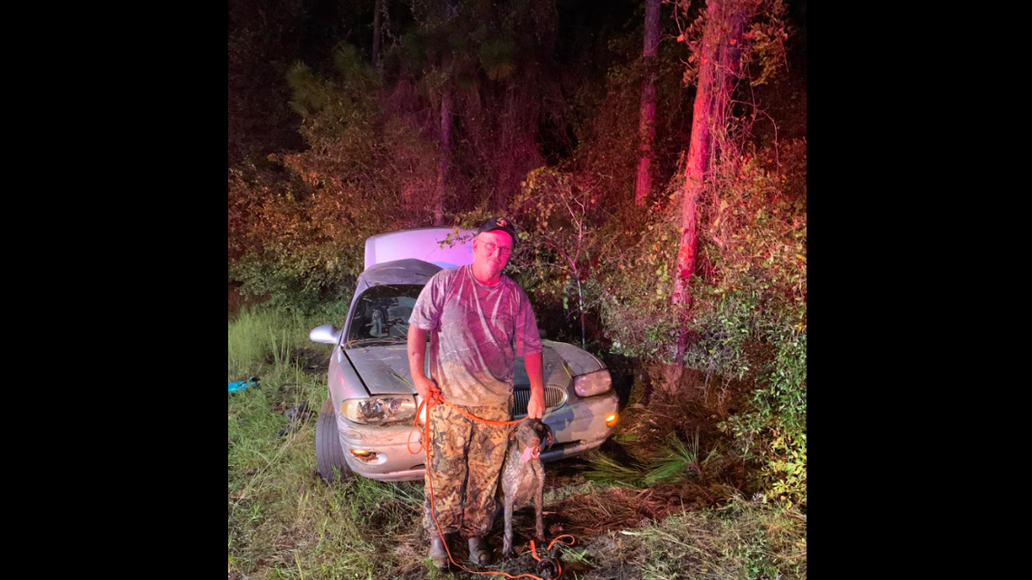 Detective Buck Dyal and his K-9 partner, Beta, are credited with solving the mystery of where a driver vanished along Interstate 10 in Baker County, Florida.