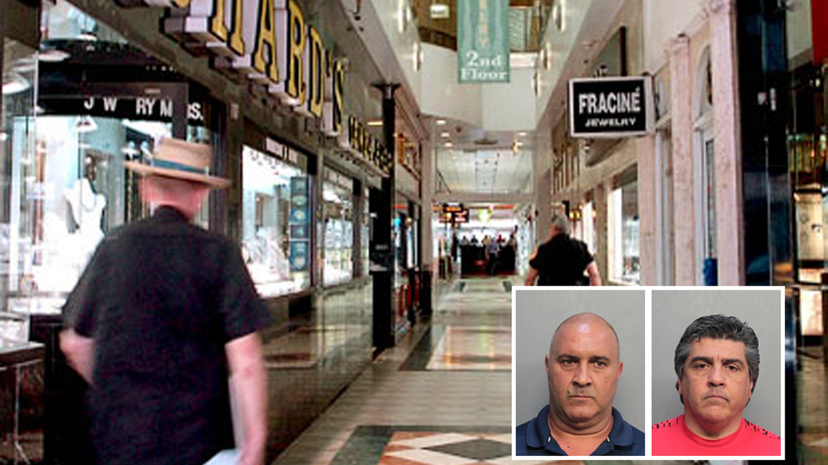 Police say Eduardo Farach, left, and Luis Morel, were part of a gold-smuggling and money-laundering operation being run out of the Seybold jewelry marketplace in Downtown Miami.
