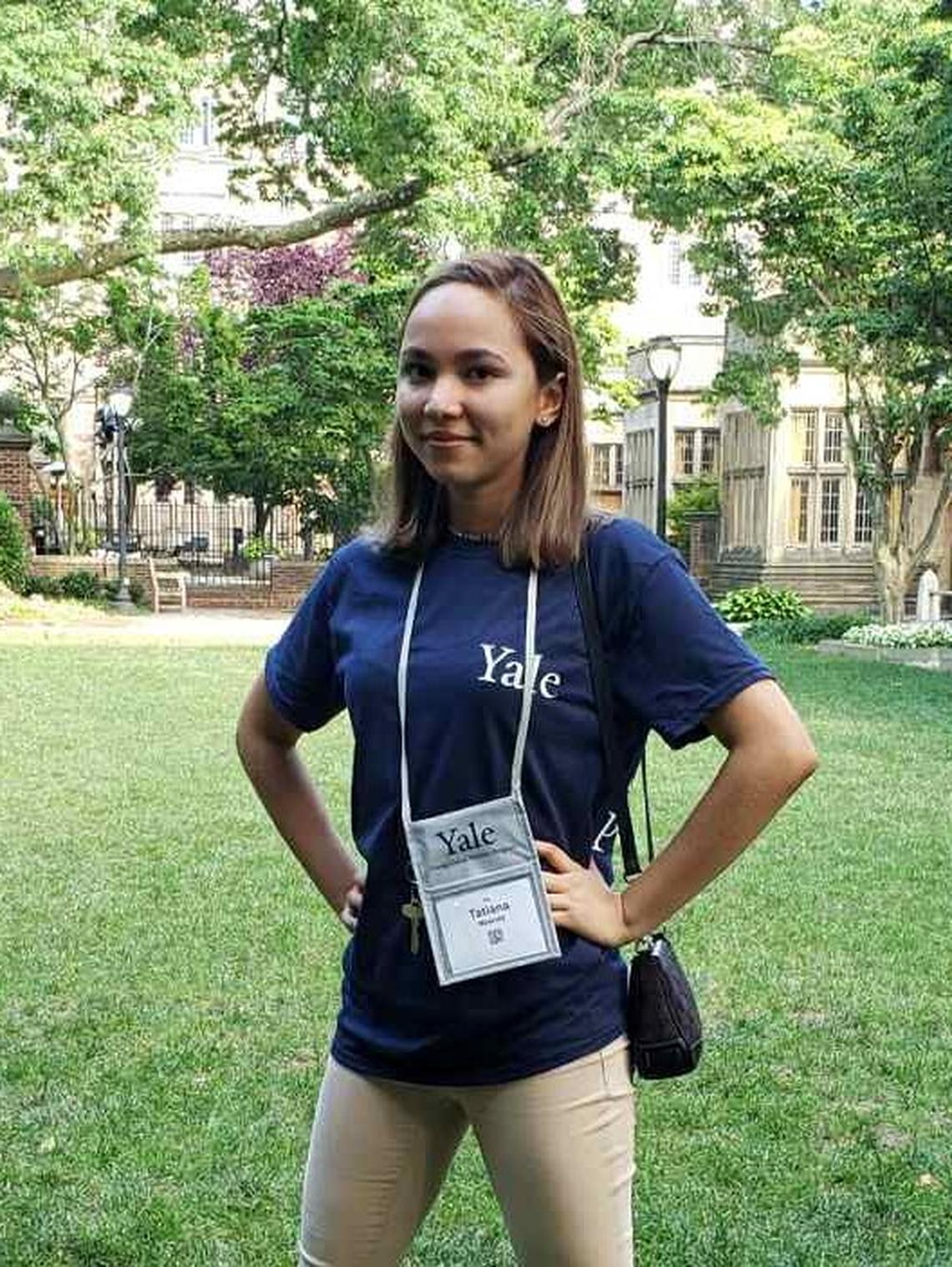 Tatiana Miranda, a student at the School for Advanced Studies, was selected to participate in the Yale Young Global Scholars Program at Yale University in Connecticut.