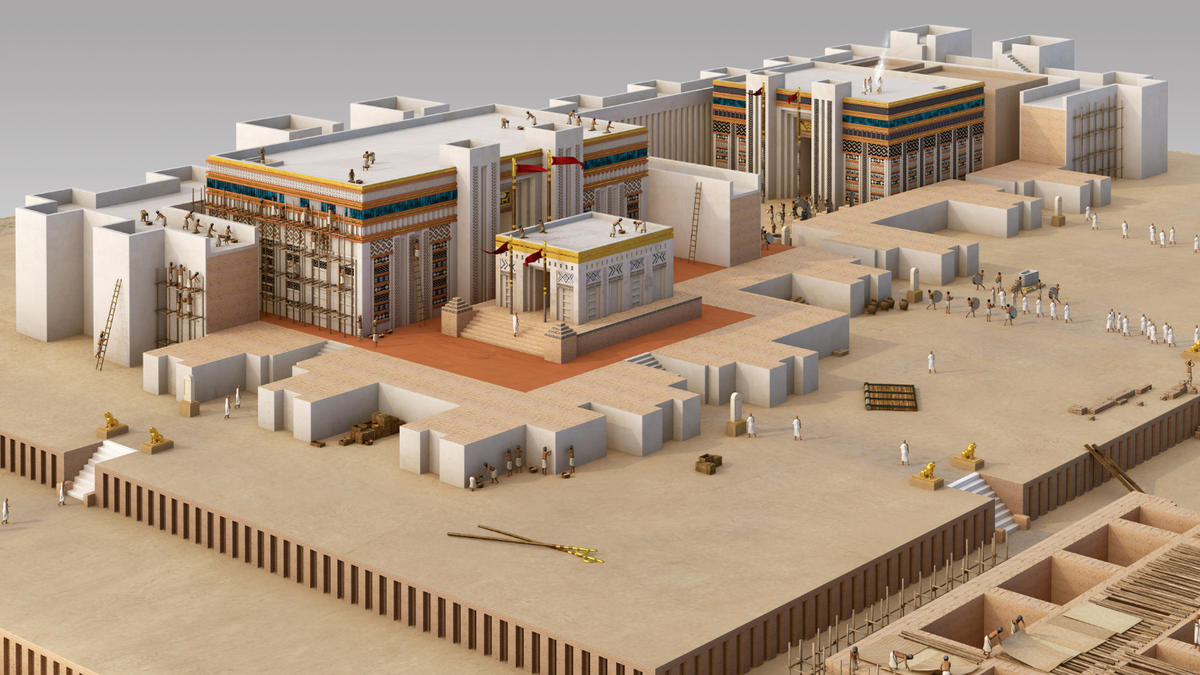 A reconstruction of what the Eninnu temple might have looked like.