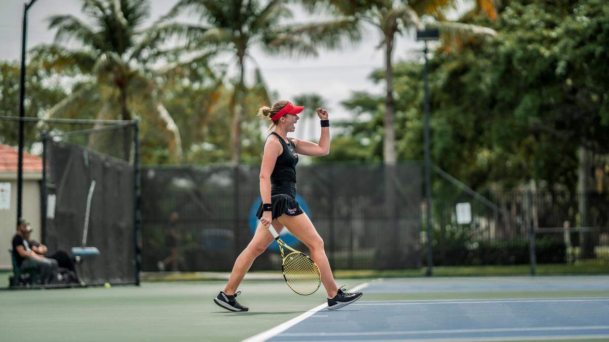 On May 21, Khazan, a native of Israel, capped her first year as a U.S. collegian by helping the Barry University Bucs win the 2021 NCAA Division II women’s tennis national title.