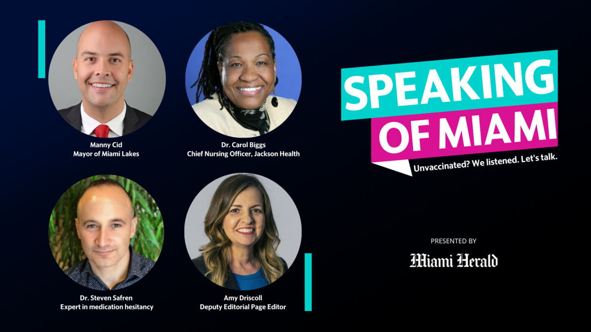 WATCH: Unvaccinated? We listened. Let’s talk. Join us for a live conversation on vaccine hesitancy