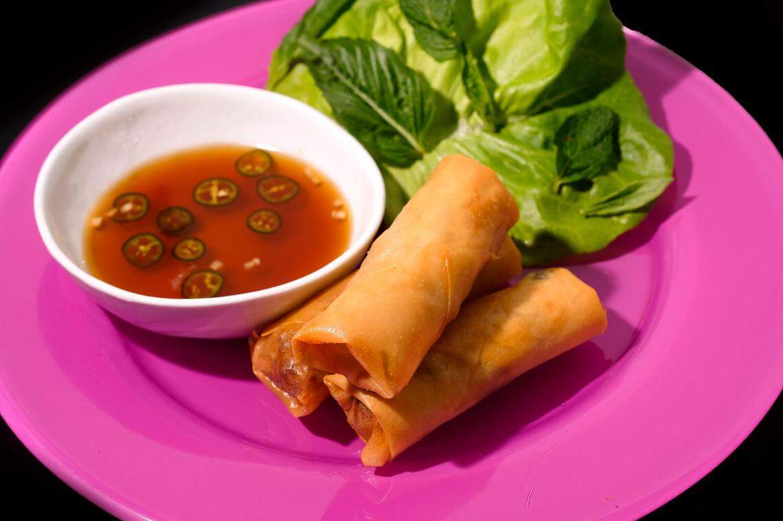 Spring rolls at the new Benh Mi, named for owner and chef Benjamin Murray.