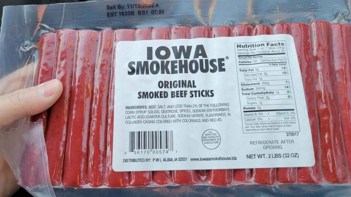 Abbyland Foods recalled nearly 15,000 pounds of its Iowa Smokehouse Original Beef Sticks due to misbranding and undeclared allergens on Jan. 8, 2021.