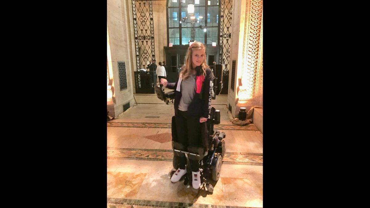 Delaina Parrish, born without the ability to speak or walk, is today able to communicate because of a machine that translates her eye movements into words. She recently graduated from the University of Florida. The machine came from the manufacturer, not from the Florida Birth-related Neurological Injury Compensation Association, or NICA. Notwithstanding her success, she and her parents say the program does too little to help others like her.