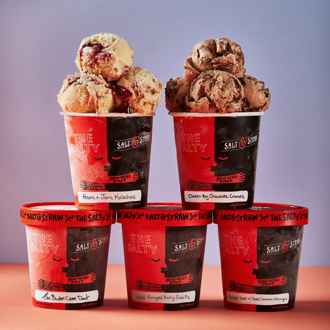 La colaboración entre la tienda Salty Donut y la heladería Salt & Straw está disponible solo hasta agotar existencias.