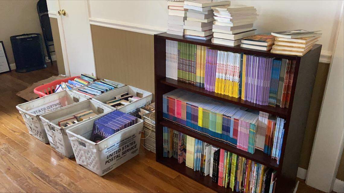 Copies of the banned books are rolling into Hannah Shipley’s house. She’ll distribute them around York.