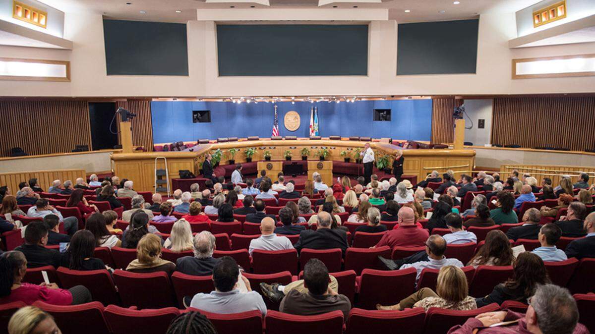 File photo of the Miami-Dade County Commission chambers. 