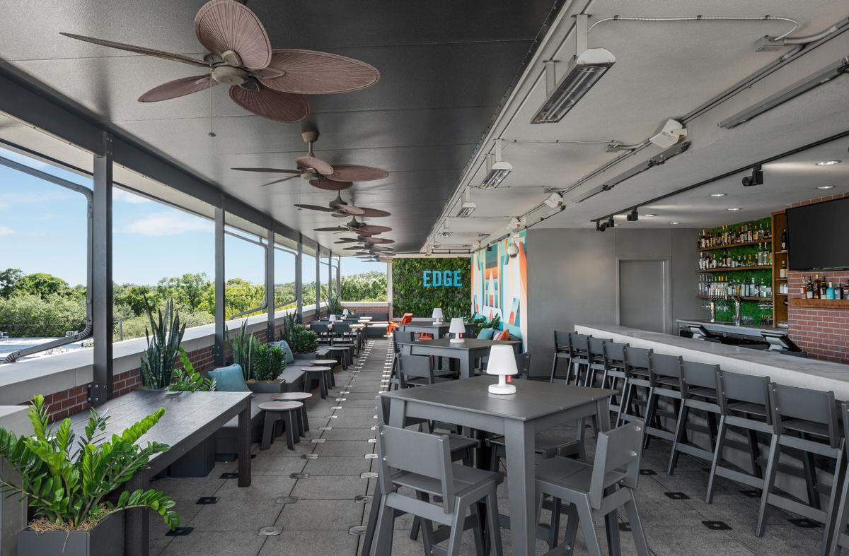 Sip on a craft cocktail and take in the view at the EDGE Bar.