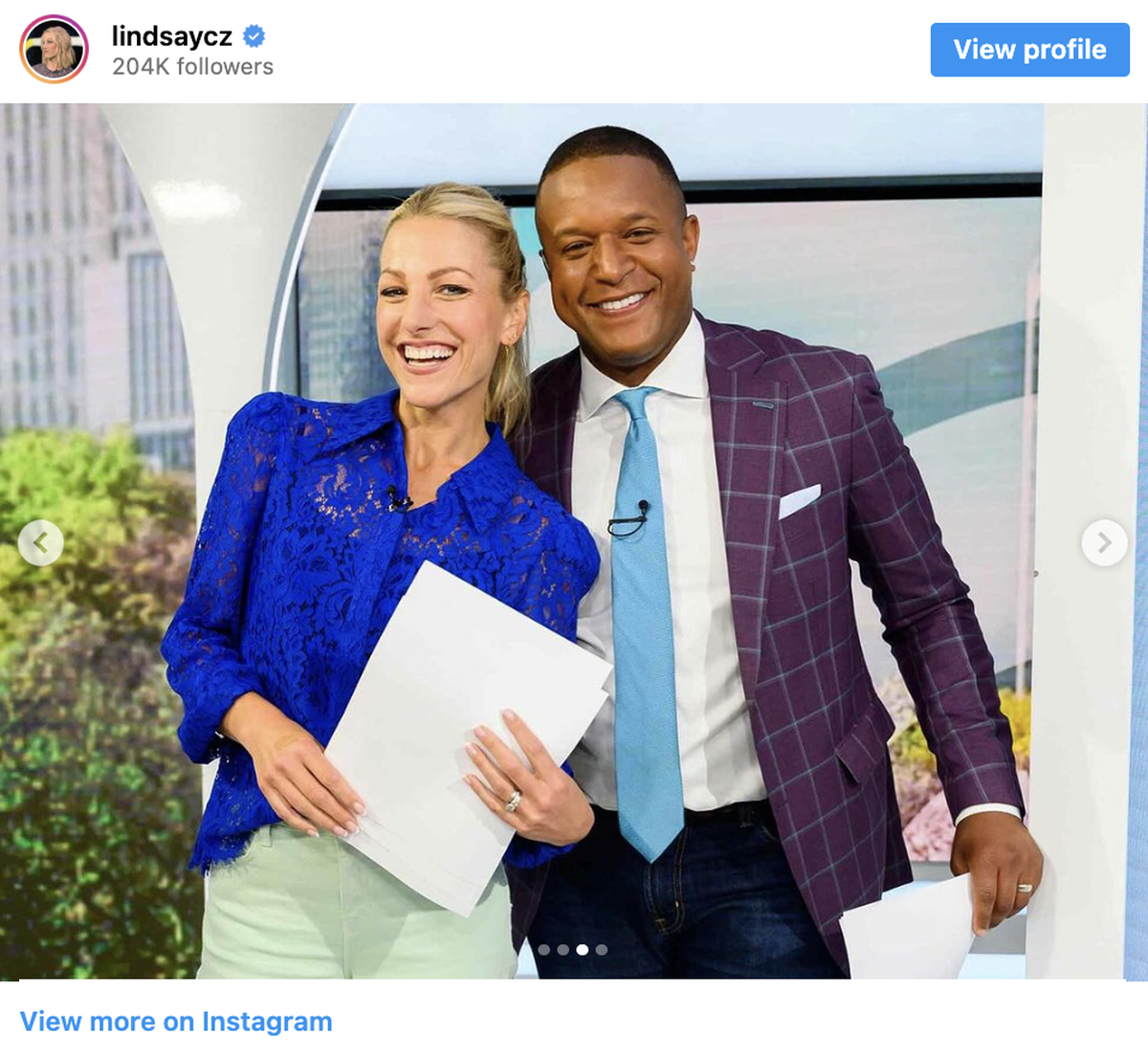 Lindsay Czarniak and Craig Melvin working together.