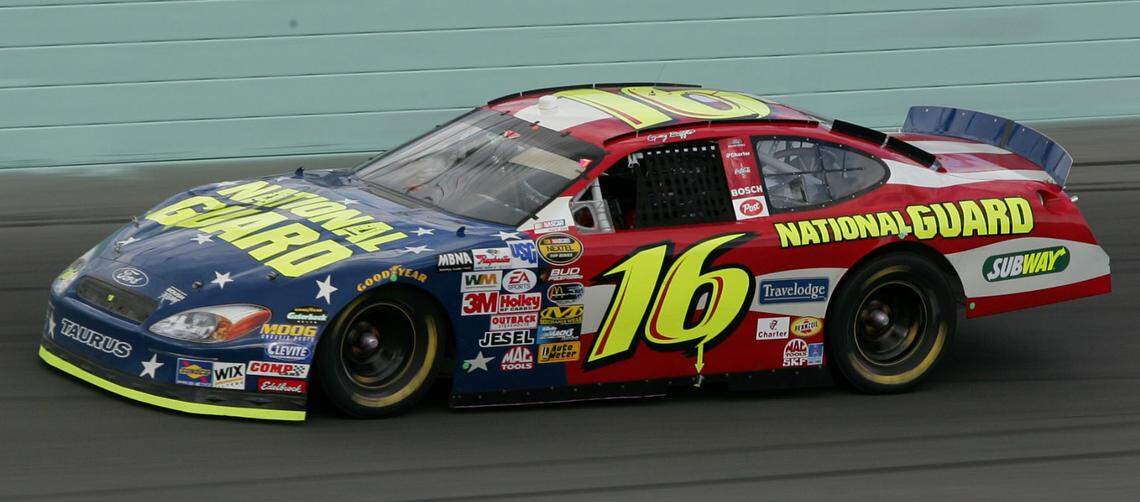 The NASCAR Nextel Cup Series Ford 400 at Homestead Miami Speedway on November 21, 2004. Greg Biffle, winner of the race, drove car 1#6.