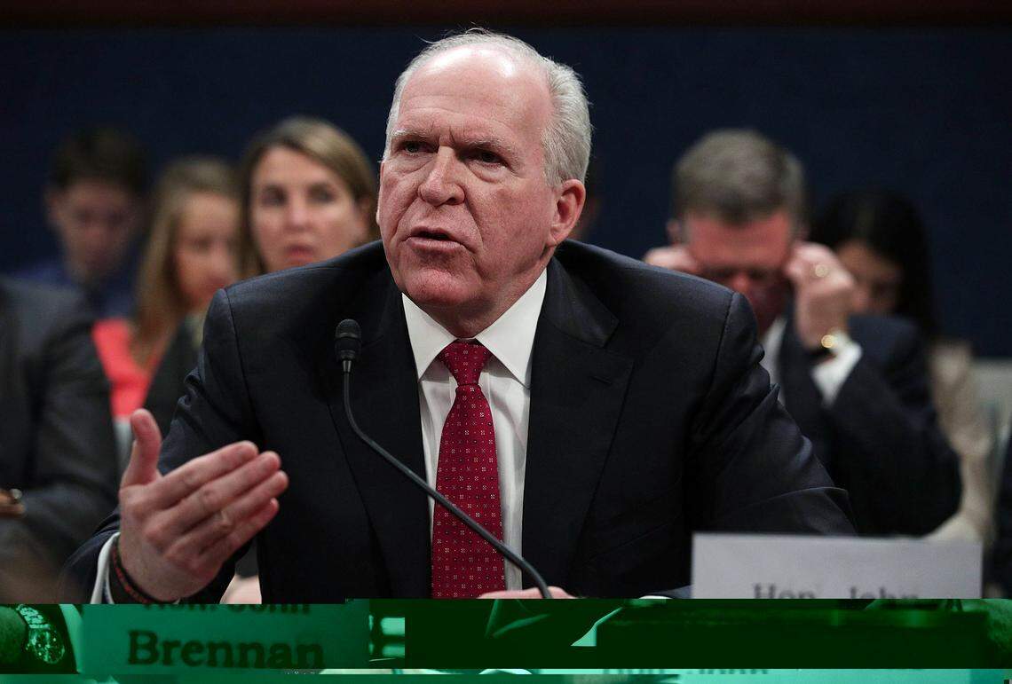 Former Director of the U.S. Central Intelligence Agency John Brennan testifies before the House Permanent Select Committee on Intelligence on Capitol Hill, May 23, 2017, in Washington, D.C. (Alex Wong/Getty Images/TNS)