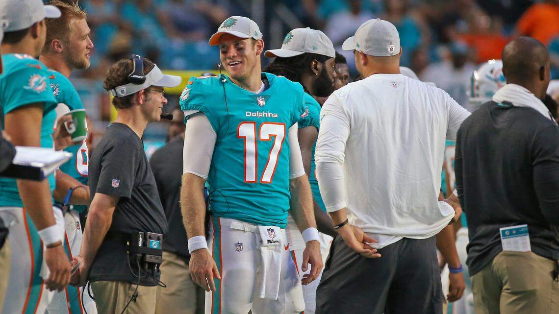 Dolphins quarterback Ryan Tannehill is usually affable. But he has a temper, as Kalen Ballage learned the hard way.