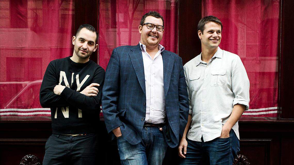 Major Food Group co-founders Mario Carbone, Jeff Zalaznick and Rich Torrisi will bring four restaurants to South Florida in 2021, including the lauded Italian-American New York City spot Carbone.