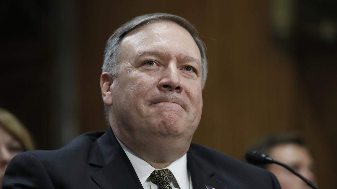 Secretary of State Mike Pompeo has notified Congress that he intends to suspend Title III of the Helms-Burton Act for six months.
He is shown on Capitol Hill on April 12, 2018,