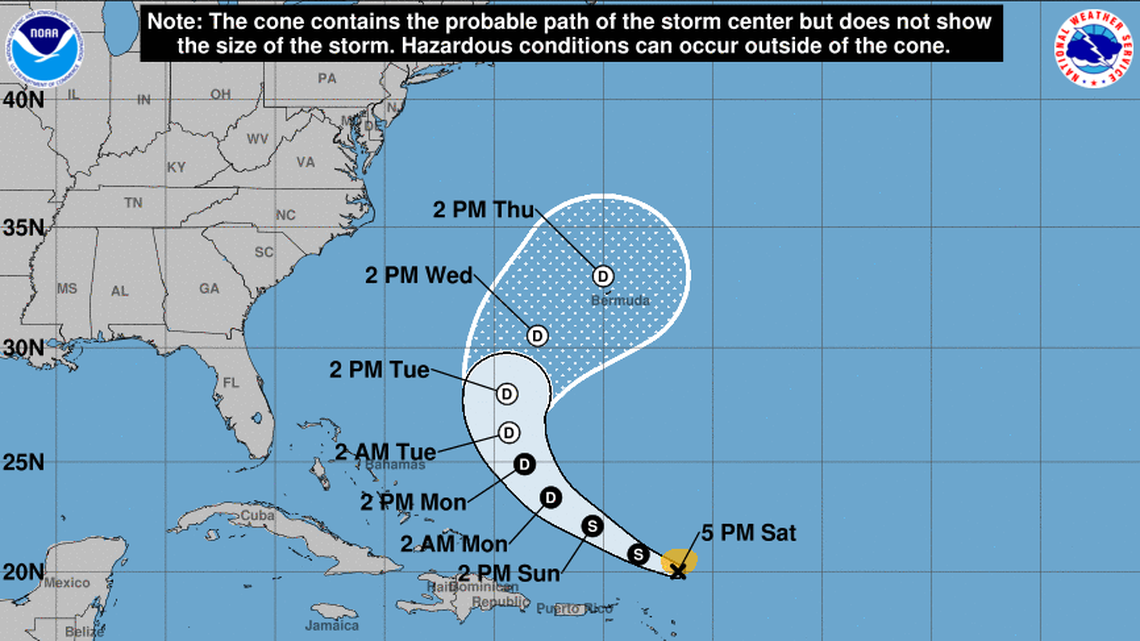 Tropical Storm Kyle joins Josephine in the Atlantic. Both forecast to stay out at sea
