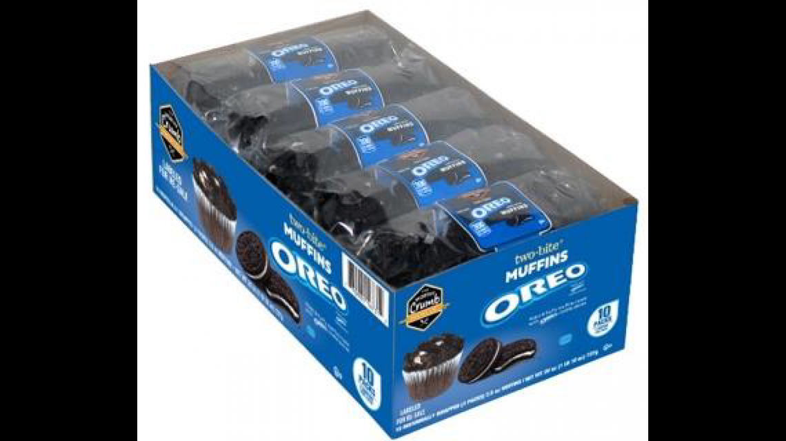 These boxes of The Worthy Crumb’s Oreo flavored muffins are among the many muffins recalled on listeria concerns.
